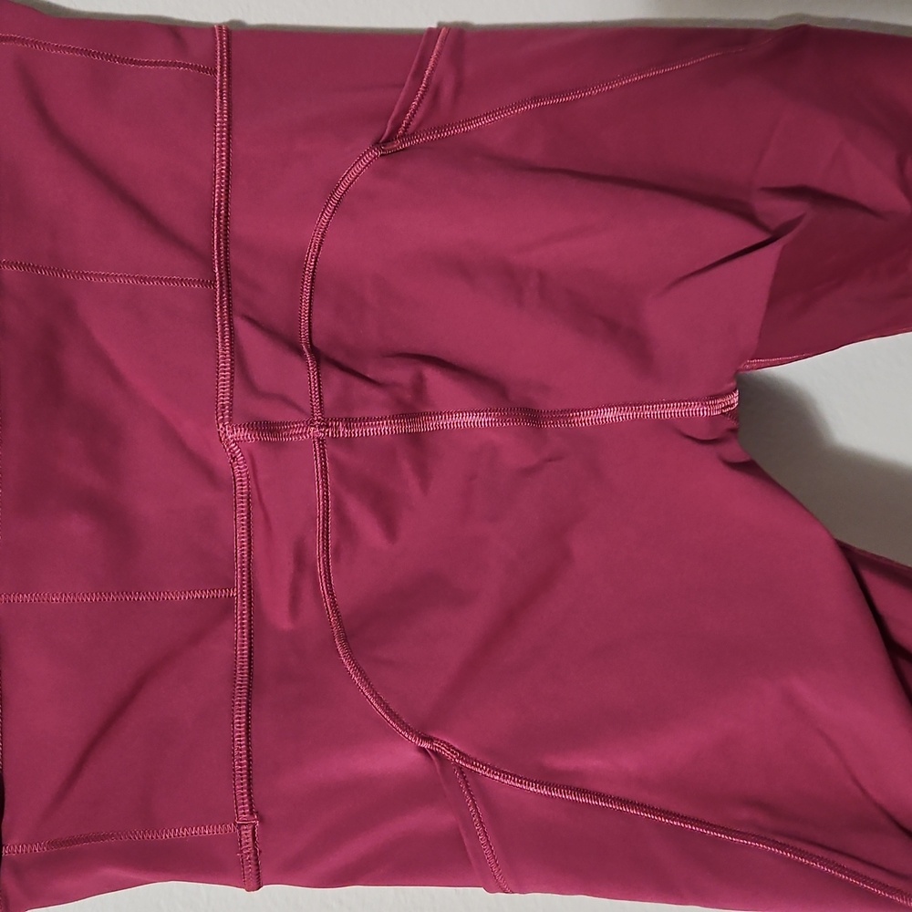Lululemon Fast and Free Crop II 19" *Non-Reflective Leggings | Size 4 | Chianti - Picture 5 of 10